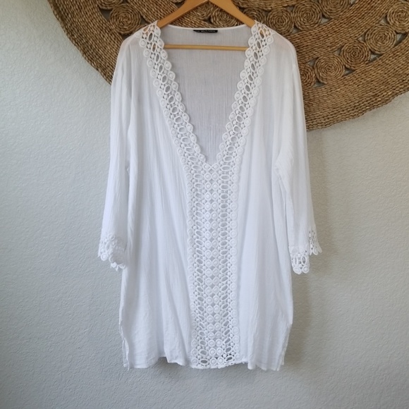 la blanca white cover up